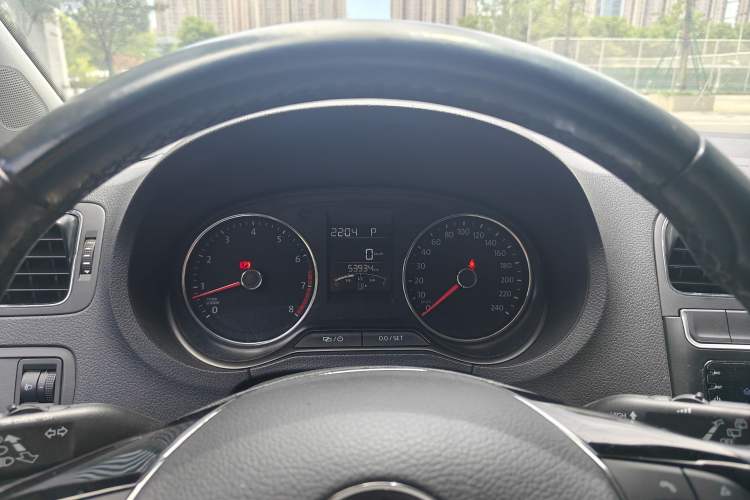 Used Volkswagen Polo 2016 1.6L Automatic Comfort Model Odometer Close Up