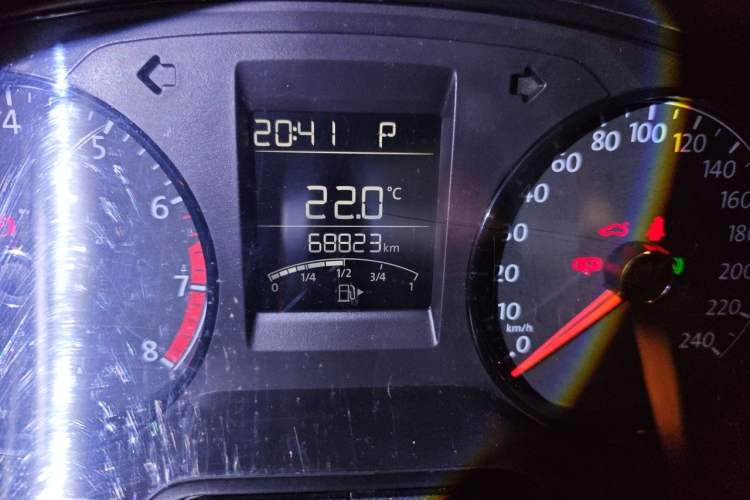 Used Volkswagen Polo 2016 1.4L Automatic Trendy Model Odometer Close Up