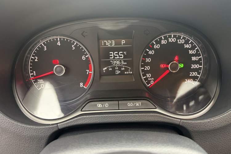 Used Volkswagen Polo 2016 1.4L Automatic Trendy Model Odometer Close Up