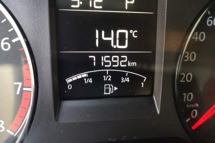 Used Volkswagen Polo 2016 1.4L Automatic Trendy Model Odometer Close Up