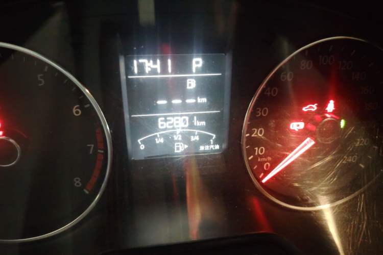 Used Volkswagen Polo 2016 1.6L Automatic Comfort Model Odometer Close Up
