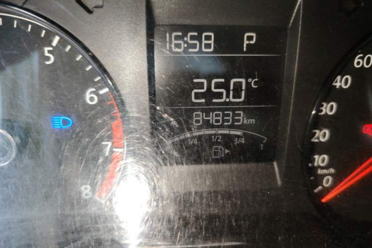Used Volkswagen Polo 2016 1.4L Automatic Trendy Model Odometer Close Up