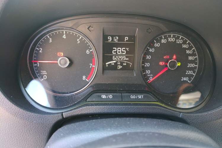Used Volkswagen Polo 2016 1.4L Automatic Trendy Model Odometer Close Up