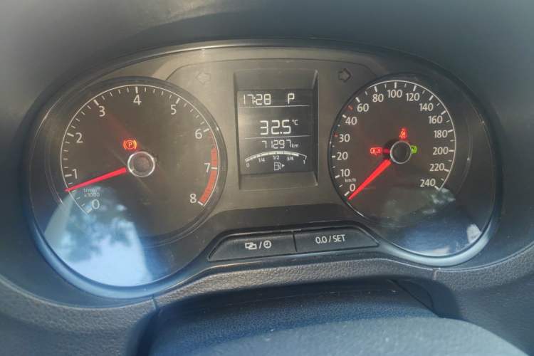 Used Volkswagen Polo 2016 1.4L Automatic Trendy Model Odometer Close Up