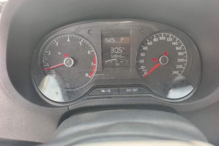 Used Volkswagen Polo 2016 1.4L Automatic Trendy Model Odometer Close Up