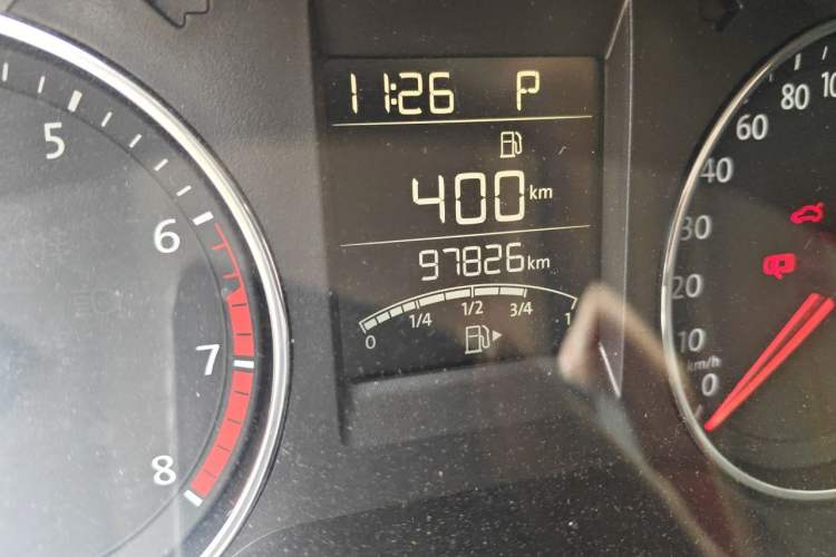 Used Volkswagen Polo 2016 1.6L Automatic Comfort Model Odometer Close Up