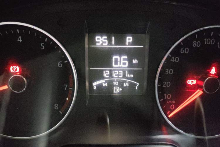 Used Volkswagen Polo 2016 1.6L Automatic Luxury Model Odometer Close Up