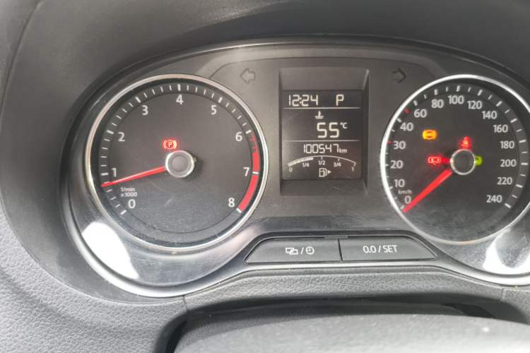 Used Volkswagen Polo 2016 1.6L Automatic Luxury Model Odometer Close Up