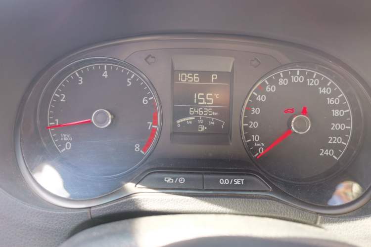 Used Volkswagen Polo 2016 1.4L Automatic Trendy Model Odometer Close Up