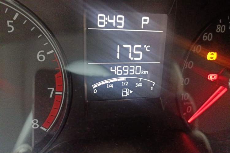 Used Volkswagen Polo 2016 1.4L Automatic Trendy Model Odometer Close Up
