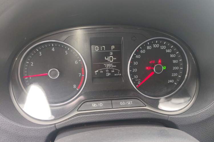Used Volkswagen Polo 2016 1.6L Automatic Comfort Model Odometer Close Up