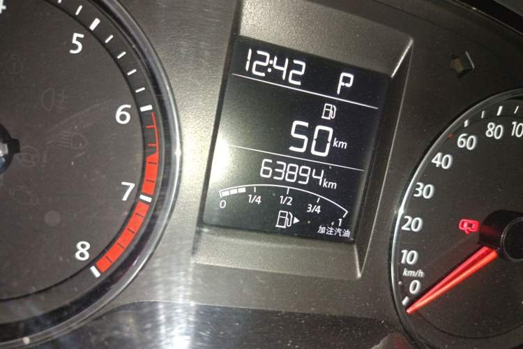 Used Volkswagen Polo 2016 1.6L Automatic Comfort Model Odometer Close Up