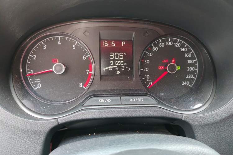 Used Volkswagen Polo 2016 1.4L Automatic Trendy Model Odometer Close Up