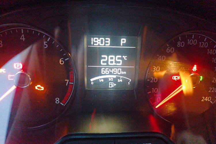 Used Volkswagen Polo 2016 1.4L Automatic Trendy Model Odometer Close Up