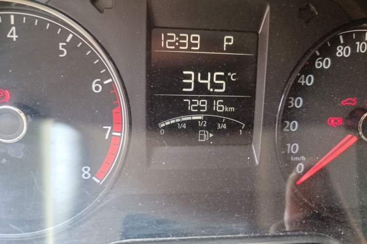 Used Volkswagen Polo 2016 1.4L Automatic Trendy Model Odometer Close Up