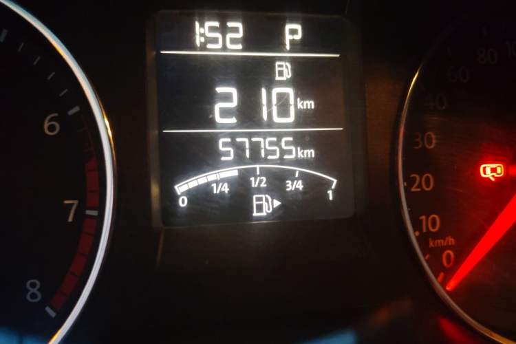 Used Volkswagen Polo 2016 1.6L Automatic Comfort Model Odometer Close Up