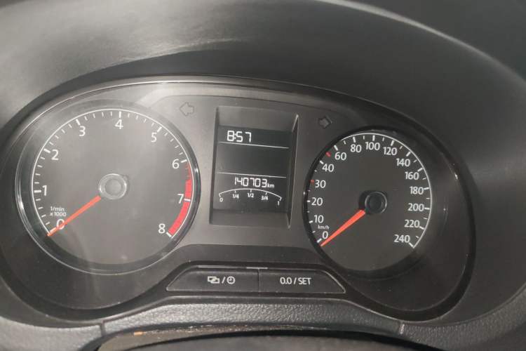 Used Volkswagen Polo 2016 1.4L Manual Fashion Model Odometer Close Up