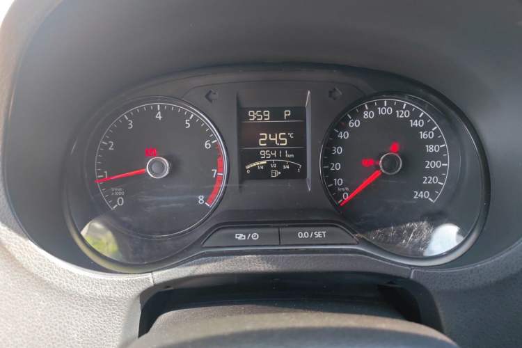 Used Volkswagen Polo 2016 1.4L Automatic Trendy Model Odometer Close Up