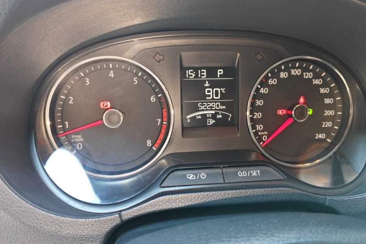 Used Volkswagen Polo 2016 1.6L Automatic Comfort Model Odometer Close Up