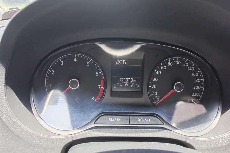 Used Volkswagen Polo 2016 1.4L Automatic Trendy Model Odometer Close Up