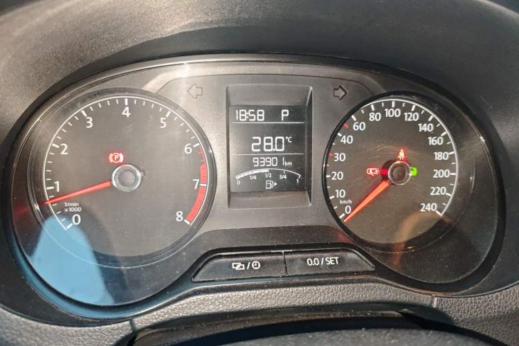 Used Volkswagen Polo 2016 1.4L Automatic Trendy Model Odometer Close Up