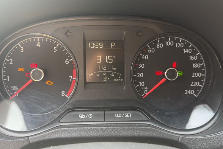 Used Volkswagen Polo 2016 1.4L Automatic Trendy Model Odometer Close Up