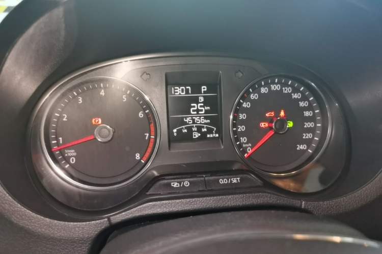 Used Volkswagen Polo 2016 1.6L Automatic Comfort Model Odometer Close Up