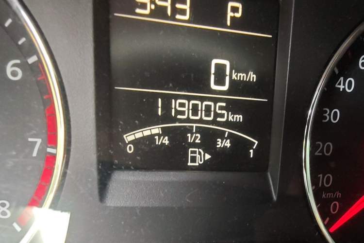 Used Volkswagen Polo 2016 1.6L Automatic Comfort Model Odometer Close Up