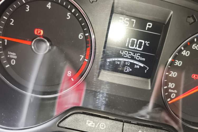 Used Volkswagen Polo 2018 1.5L Automatic Enjoyment Model Odometer Close Up