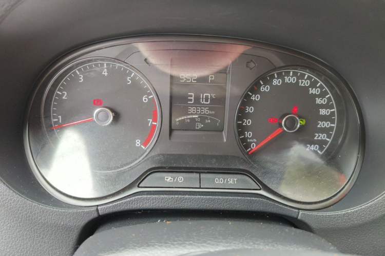 Used Volkswagen Polo 2018 1.5L Automatic Advanced Driving Model Odometer Close Up