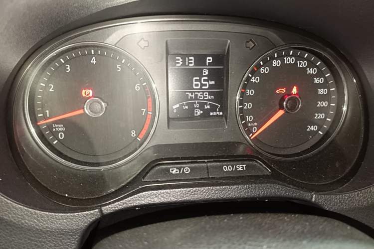 Used Volkswagen Polo 2018 1.5L Automatic Enjoyment Model Odometer Close Up