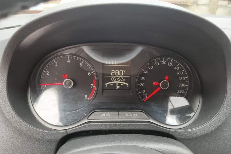 Used Volkswagen Polo 2018 1.5L Manual Drive-Comfort Model Odometer Close Up