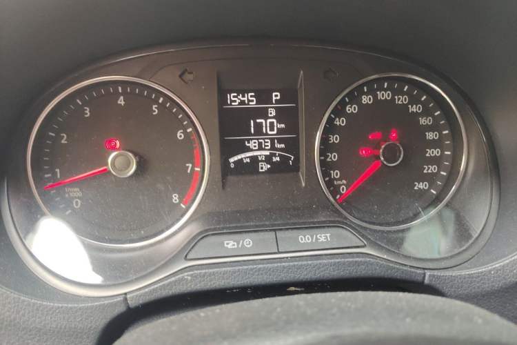 Used Volkswagen Polo 2018 1.5L Automatic Enjoyment Model Odometer Close Up