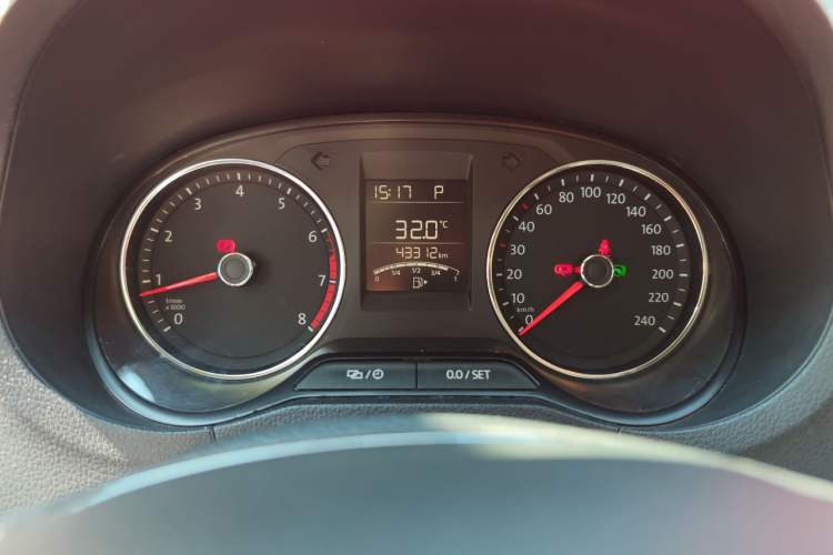 Used Volkswagen Polo 2018 1.5L Automatic Enjoyment Model Odometer Close Up