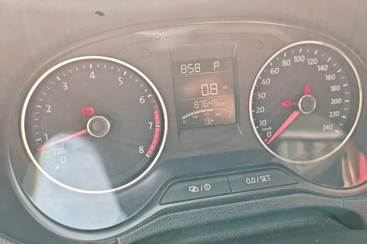 Used Volkswagen Polo 2018 1.5L Automatic Enjoyment Model Odometer Close Up