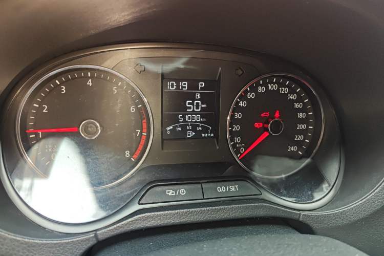 Used Volkswagen Polo 2018 1.5L Automatic Enjoyment Model Odometer Close Up