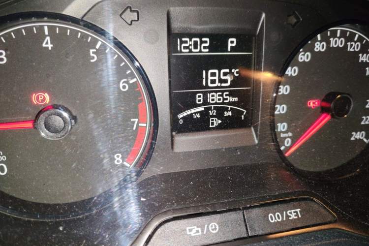 Used Volkswagen Polo 2018 1.5L Automatic Advanced Driving Model Odometer Close Up