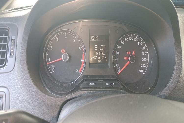Used Volkswagen Polo 2018 1.5L Manual Drive-Comfort Model Odometer Close Up