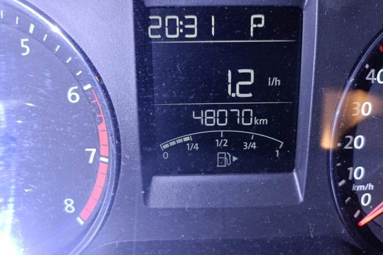Used Volkswagen Polo 2018 1.5L Automatic Enjoyment Model Odometer Close Up