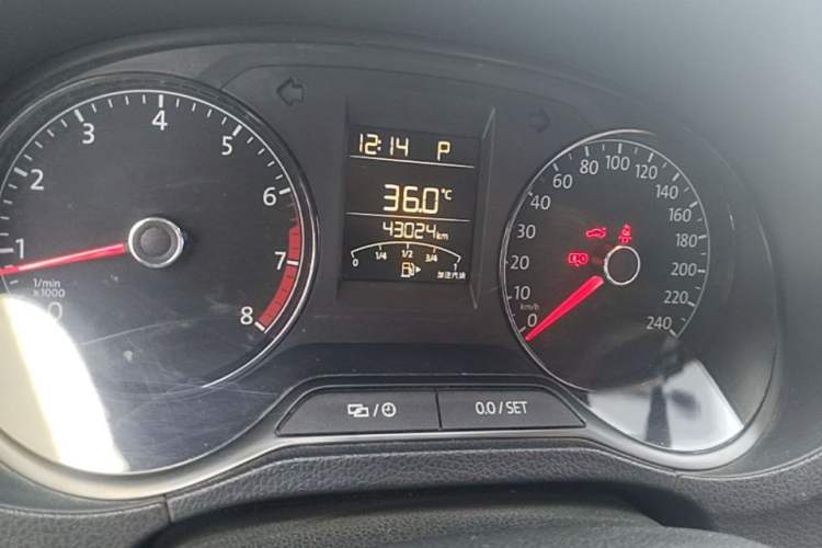 Used Volkswagen Polo 2018 1.5L Automatic Advanced Driving Model Odometer Close Up