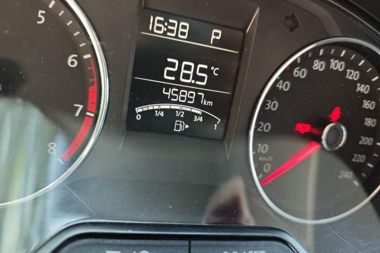 Used Volkswagen Polo 2018 1.5L Automatic Enjoyment Model Odometer Close Up