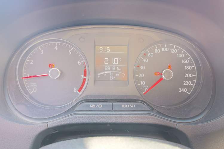 Used Volkswagen Polo 2018 1.5L Manual Drive-Comfort Model Odometer Close Up