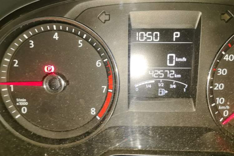 Used Volkswagen Polo 2018 1.5L Automatic Enjoyment Model Odometer Close Up