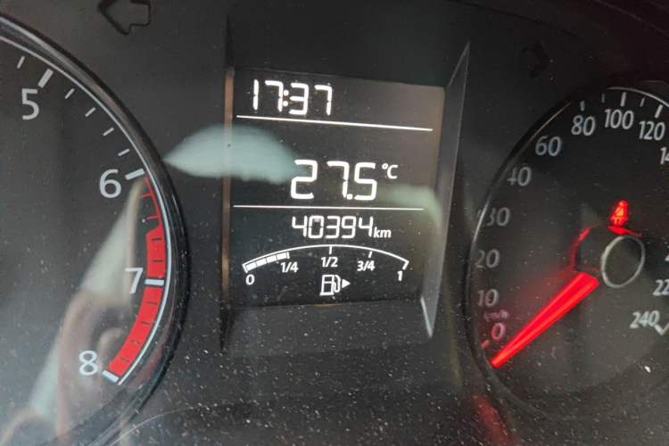 Used Volkswagen Polo 2018 1.5L Manual Drive-Comfort Model Odometer Close Up