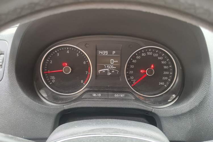 Used Volkswagen Polo 2018 1.5L Automatic Enjoyment Model Odometer Close Up