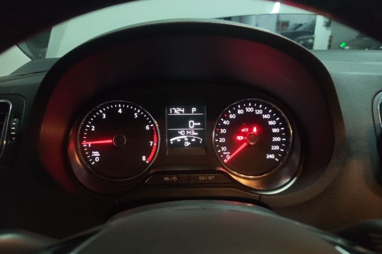 Used Volkswagen Polo 2018 1.5L Automatic Enjoyment Model Odometer Close Up