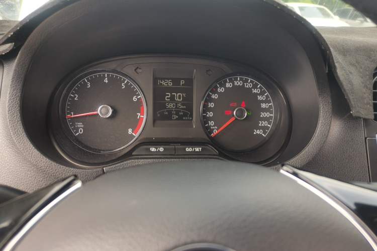 Used Volkswagen Polo 2018 1.5L Automatic Advanced Driving Model Odometer Close Up