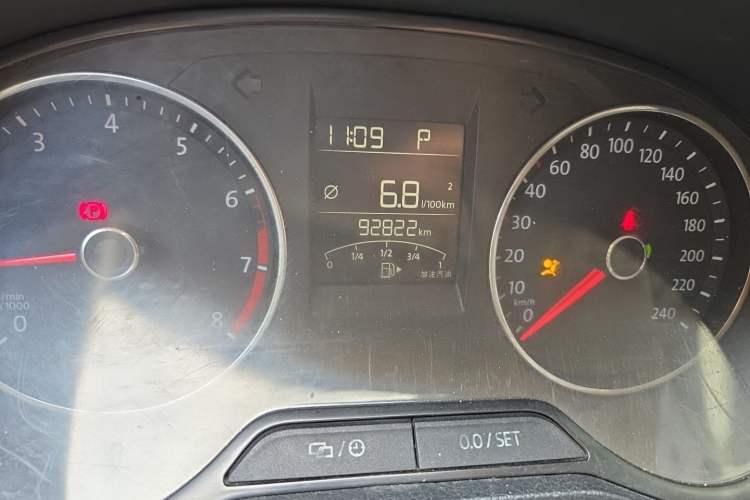 Used Volkswagen Polo 2018 1.5L Automatic Enjoyment Model Odometer Close Up