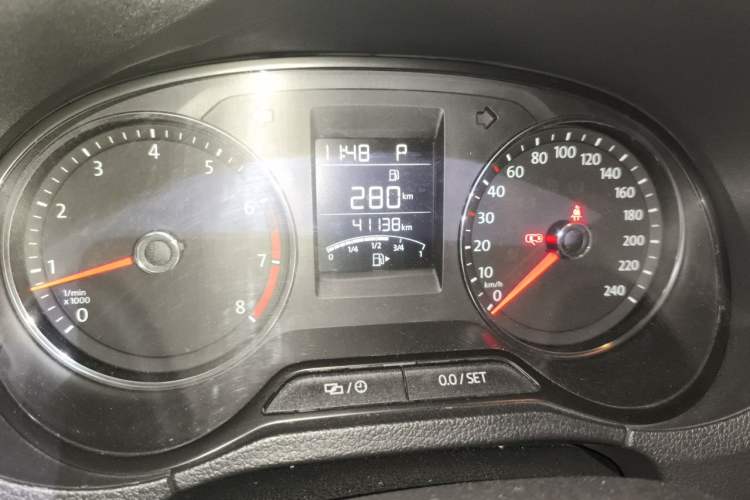 Used Volkswagen Polo 2018 1.5L Automatic Enjoyment Model Odometer Close Up