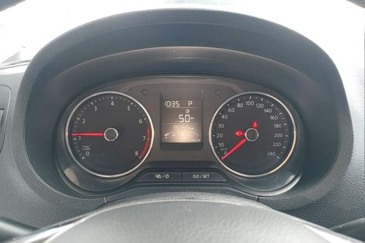 Used Volkswagen Polo 2018 1.5L Automatic Enjoyment Model Odometer Close Up